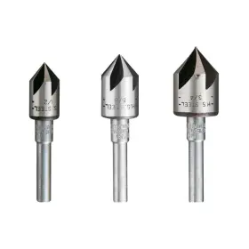 195st General Tools 038728001955 3 Piece Countersink Bit Set #195st Includes 1/2 Inch 5/8 And 3/4 Bits