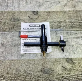 General Tools 038728210128 No. 55 Circle Cutter Adjustable 1-3/4 Inch -6 Luthier Guitar Rosettes