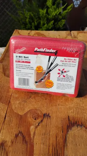49-22-8001 Genuine Milwaukee Brand Product 3 Piece Pathfinder / Forstner Drill Bit Set-mortises Grooves Channels