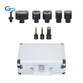 Gre193580 Greatparts M14 Thread 6 - 68mm Kit Tool 9pcs Diamond Hole Saw Set Ceramic Marble Tile