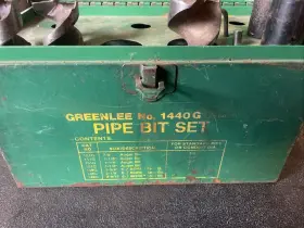 1440g Greenlee Carrying Case And Pipe Bit Set