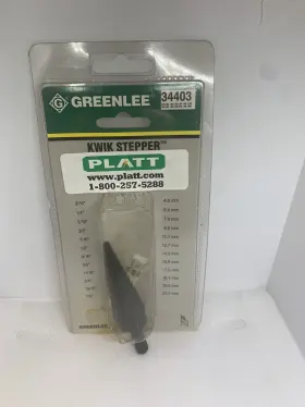 34403 Greenlee Kwik Stepper Multi-hole Step Bit Usa 3/16 Inch - 7/8