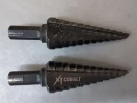 34403c Greenlee Lot Of 2 Cobalt 7/8 Inch Step Bit #3 12 Drill Stages Read