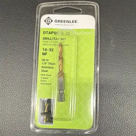 Dtapss10-32 Greenlee 10-32 Nf Stainless Steel Drill/tap Bit For Drill