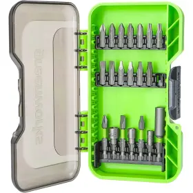 3508802 Greenworks 20 Pcs Impact Rated Driving Set For All Drills/drivers& Driver