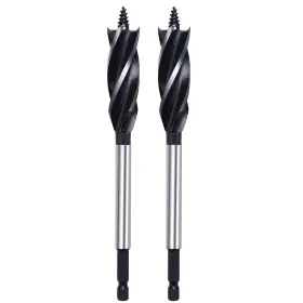 Grixlen 769464894913 2 Pack 11/16x6-1/2 Inch Wood Auger Drill Bit Hex Shank 1/4 Hardwood