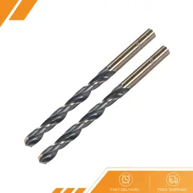 4341 Gryfton 680811062413 2pcs - Straight Shank Drill Bits 7mm Tin Coated High Speed Steel Hss 4341 Gryfton 680811062413 2pcs - Straight Shank Drill Bits 7mm Tin Coated High Speed Steel Hss