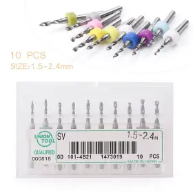 1gs033 Gzyf 10x 1.5mm-2.4mm Pcb Print Circuit Board Carbide Mini Micro Drill Bits Cnc