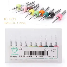 0.3mm-1.2 Gzyf 1gs035 10p Mm Pcb Print Circuit Board Carbide Cnc Mini Micro Drill Bits Tools