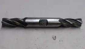Aa14-3 H&s Weldon - 7/16 Inch Hs Double Ended Drill Bit F8 Used