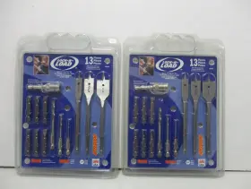90590 Hanson 2 13pc Speedbore Lock-n-load Woodboring Bits Quick Change Tool Set