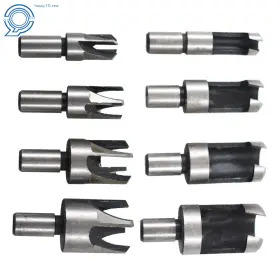 Hp21300 Happy19star 8 Pcs Wood Plug Hole Cutter Dowel Maker Carbon Steel Cutting Shank Drill Bit Set