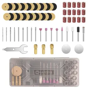 12407 Hardell 69pcs Rotary Tool Accessories Power Kit Gray