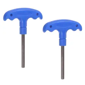 Hta230404hh0257 Harfington 2pcs H6 T-handle Hex Key Wrench 6mm S2 Steel T-key Inner Red