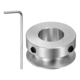 Hta230820hh000377 Harfington Single Groove Pulley 15mm Fixed Bore 30mm 15mmx30mm Silver Tone