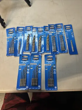 Hadt01 Hart Lot Of 3pks Titanium 3pc Drill Bit Set