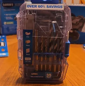 Hart Hadwmcs35 35-piece Drill And Drive Bit Set For Metal Wood Pvc