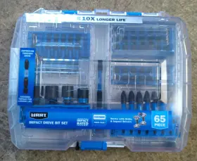Havsc65 Hart New 65-piece Impact Drive Bit Set For Drill And Driver Free Us Ship