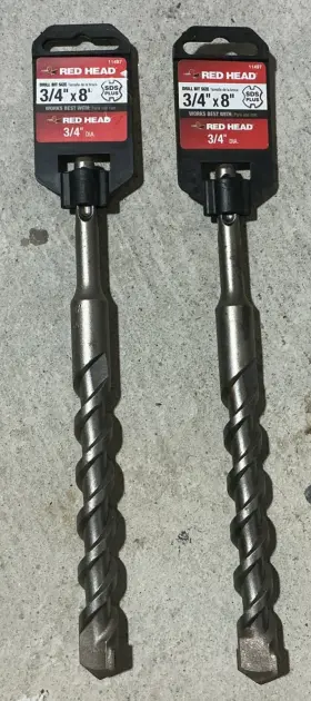 11497 Head Red 3/4 Inch X 8 Drill Bit 2