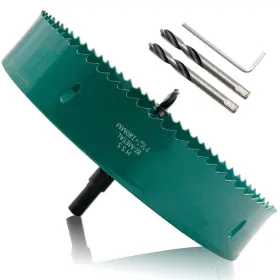 Heavy Duty 779324354648 180mm/7 Hole Saw Bi-metal Cutter Wood Cornhole Boards Plastic