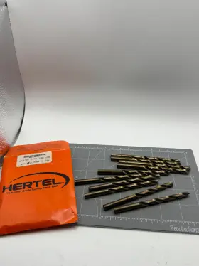 04139358 Hertel Jobber Length Drill Bit Letter H 0.2660 Dia 135 Deg Cobalt 4.1250 Inch 10pk