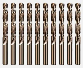 Cd276410p Hf Hss Cobalt Drill Bit Set M35 Jobber 27/64 Inch Metalworking Twist Bit-10pcs