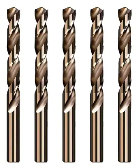 Cd27645p Hf Hss Cobalt Drill Bit Set M35 Jobber 27/64 Inch Metalworking Twist Bit-5pcs