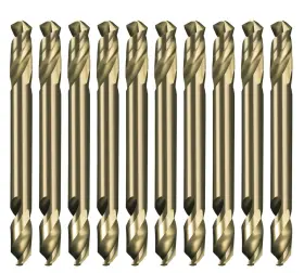 Codc010810p Hf Cobalt Drill Bit Double End 1/8 Inch Hss M35 Stubby Steel Metal Iron-10pcs
