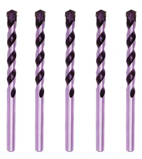 Mdbw05165p Hf 5/16 Inch Masonry Drill Bit Carbide Tip Black/white Concrete Brick Stone-5pcs