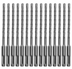 Sds15s Hf Sds Plus Rotary Hammer Drill Bit Set 5/16 Inch X6 Carbide Concrete Rock-15pcs