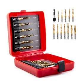 Lz-combination-72961 Hidotol Titanium Combination Drill And Tap Bits Set With Quick Change Adapter 1