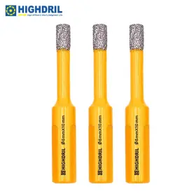 Highdril 791180033048 3pcs 6mm Diamond Hole Saw Cutter Drill Core Bits Bit Tile Marble Concrete