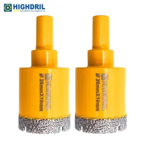 Highdril 791180056023 2pcs 30mm Diamond Drilling Core Bits Drill Bit Hole Saw Cutter For Tile Ceramic