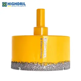 Highdril 791180072856 65mm Diamond Hole Saw Core Drill Bit Triangle Shank For Tile Porcelain Ceramic