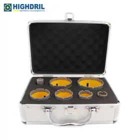 Hd111907203102 Highdril 7pcs/box Diamond Drilling Bits Set How Saw For Porcelain Tile Aluminum Case