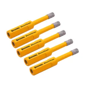 Hd121006405005 Highdril Diamond Drilling Core Bits Drill Bit 5pcs 6mm Hole Saw Cutter For Masonry Marble