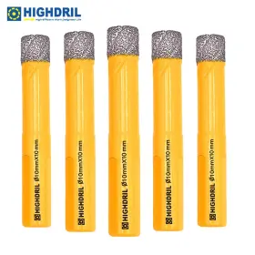 Hd121010405005 Highdril Diamond Drilling Core Bits Drill Bit Hole Saw Cutter For Marble Tile 5pcs 10mm