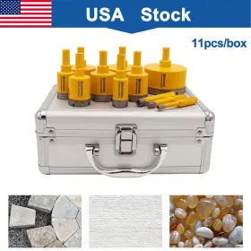 Hd121911405102 Highdril Diamond Hole Saw Cutter 11pcs/box Drilling Bit Set For Ceramic Tile Porcelain
