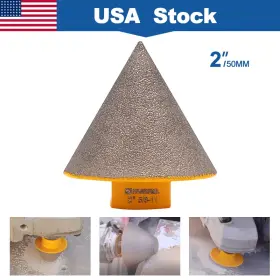 Hd135050203 Highdril 2ftft/50mm Diamond Milling Cone Bit Bevel/grind Holes For Porcelain Tile Granite