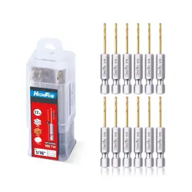 Highfire1 Highfire Hf101004 Highfire1/16 Hex Shank Drill Bits High Speed Steel Titanium Bit Set Fo