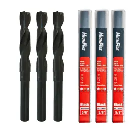 Hf1100 Highfire 3 Pcs 5/8 Inch Hss Reduced Shank Drill Bits Silver And Deming Bit