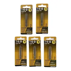 48474 Hillman Lot Of 5 T-10 2 Inch Driver Bit- Impact New
