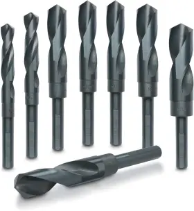 10005 Hiltex Jumbo Silver And Deming Drill Bit Set 8 Piece 1/2 Inch In