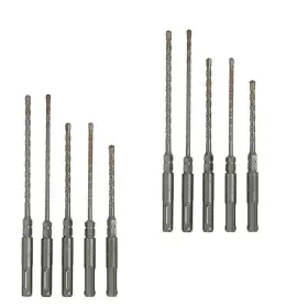 Hitachi 725615 Sds4 10 Piece Genuine Hex Drill Bit Sets 725615-2pk