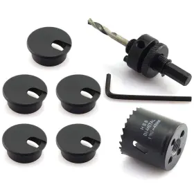 Hj Garden 732661158829 5pcs 1-3/4 Inch Desk Wire Cord Cable Grommets Hole Cover With