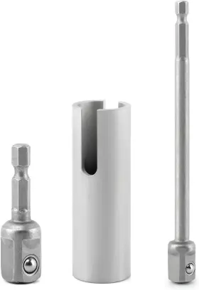 Hkztuy 694578195949 Stainless Steel Scissor Jack Drill Adapter And 2 Bits For Rvs Pop-up Cam