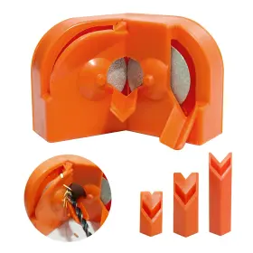 Honkdtyun 799904480086 Drill Bit Sharpener Tool With Grinding Wheels 5/64 To 5/8 Inch Range Orange E