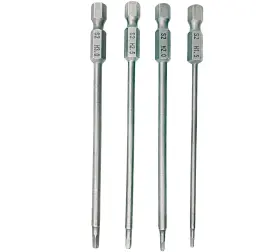 Hshb13n Hoplex 1.5 2.0 2.5 And 3.0mm Hex Head Allen Wrench Drill Bit S2 Steel 1/4 Inch Shank