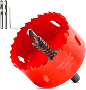 Sht0020 Hordion 70mm/2.75 Inch Hole Saw Bi-metal Drilling Tool With Twist Drill Bit And L