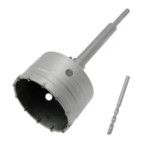 Zc0216 Hordion 100mm 4 Inch Concrete Hole Saw Sds Plus Shank Cutter 202mm Rod Drill Cement Brick
